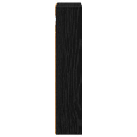 Produktbild för Badrumsväggskåp Svart Ek 20 x 10 x 50 cm Konstruerat trä