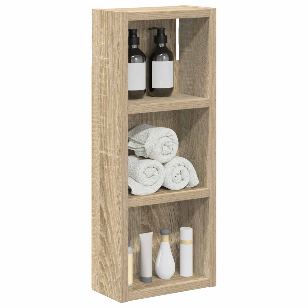 Produktbild för Badrumsväggskåp Sonoma-ek 20 x 10 x 50 cm Konstruerat trä