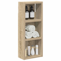 Produktbild för Badrumsväggskåp Sonoma-ek 20 x 10 x 50 cm Konstruerat trä