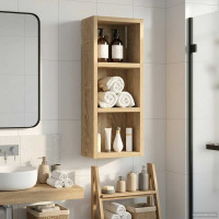 Produktbild för Badrumsväggskåp Sonoma-ek 20 x 10 x 50 cm Konstruerat trä