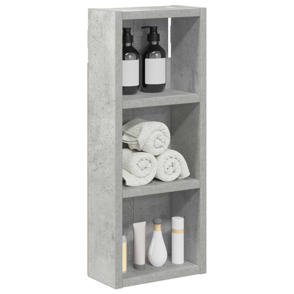 Produktbild för Badrumsväggskåp BetongGrå 20 x 10 x 50 cm Konstruerat trä