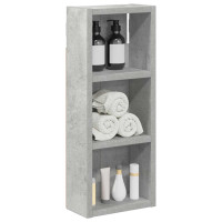 Produktbild för Badrumsväggskåp BetongGrå 20 x 10 x 50 cm Konstruerat trä