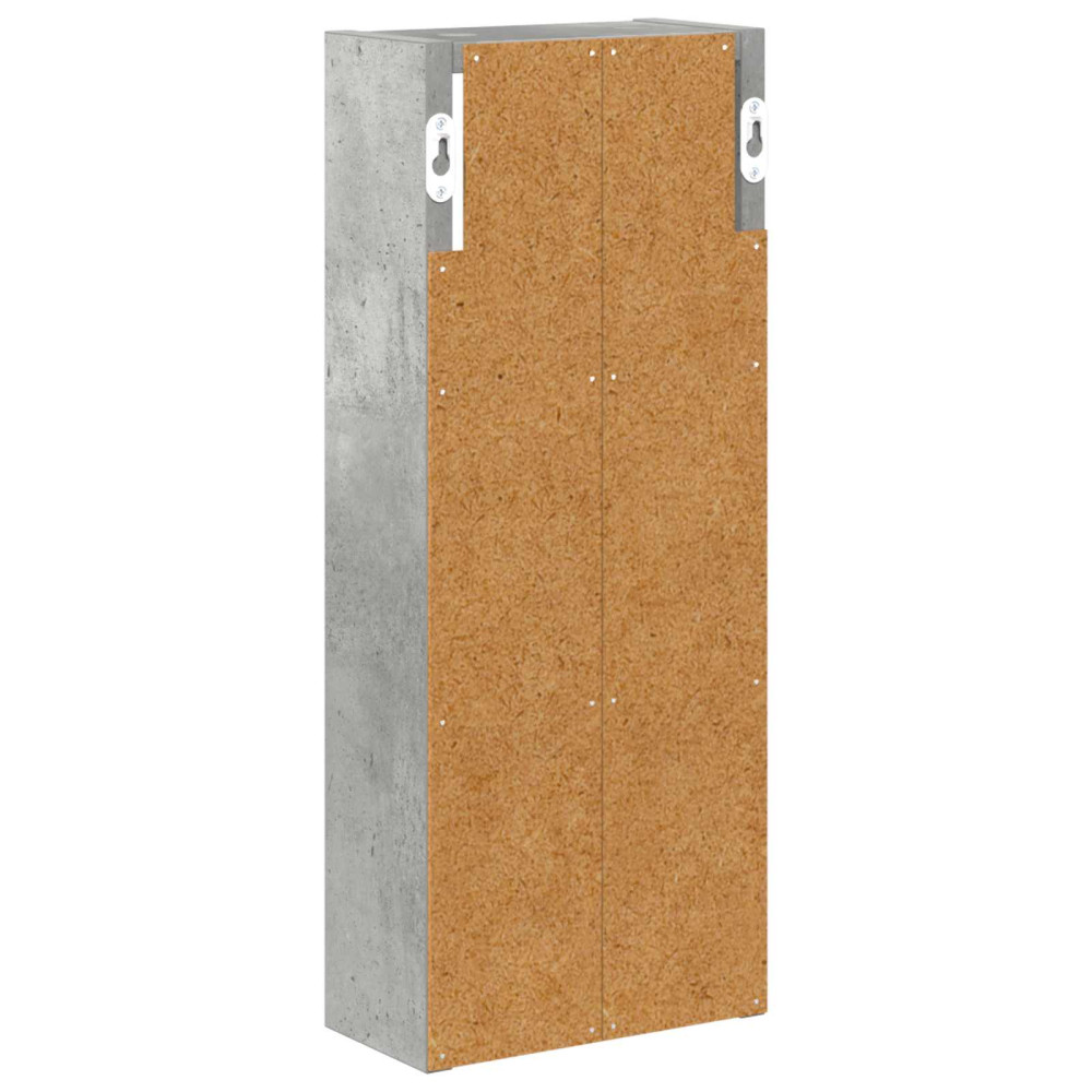 Produktbild för Badrumsväggskåp BetongGrå 20 x 10 x 50 cm Konstruerat trä