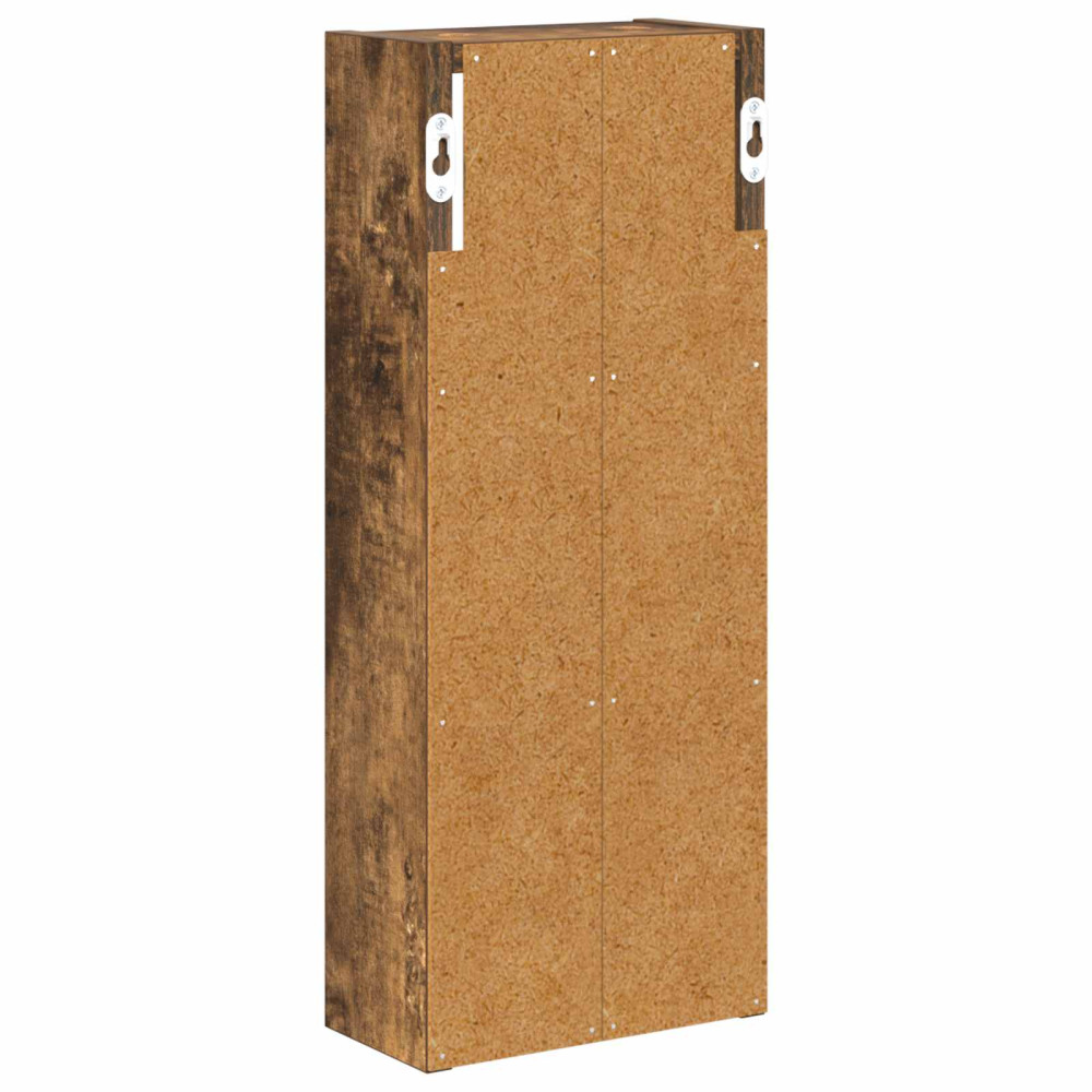 Produktbild för Badrumsväggskåp Rökt Ek 20 x 10 x 50 cm Konstruerat trä