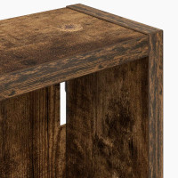 Produktbild för Badrumsväggskåp Rökt Ek 20 x 10 x 50 cm Konstruerat trä