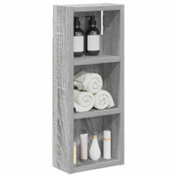 Produktbild för Badrumsväggskåp Grå Sonoma 20 x 10 x 50 cm Konstruerat trä