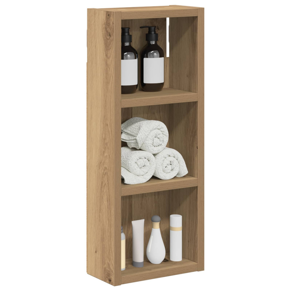 Produktbild för Badrumsväggskåp Artisan Ek 20 x 10 x 50 cm Konstruerat trä
