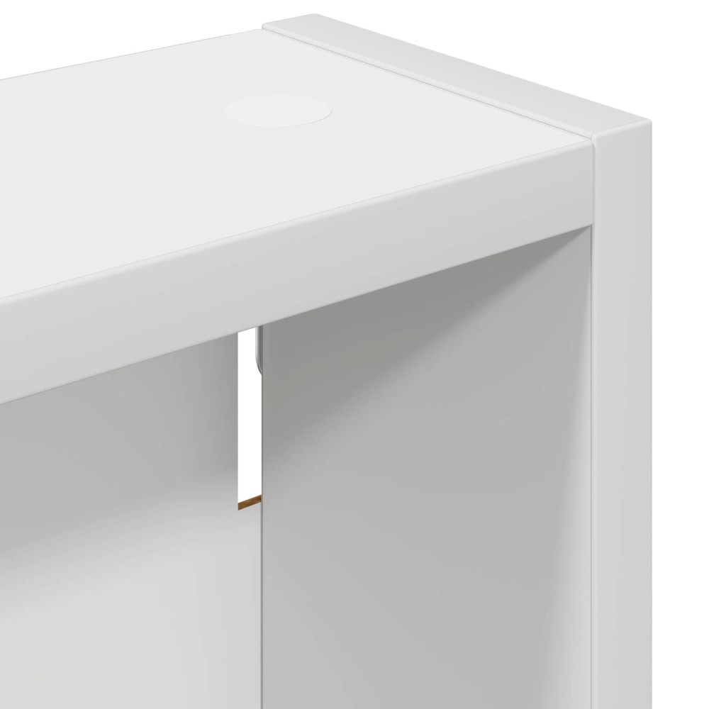 Produktbild för Badrumsväggskåp med hylla Vit 20 x 10 x 60,5 cm Konstruerat trä