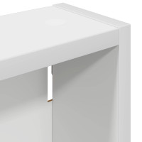 Produktbild för Badrumsväggskåp med hylla Vit 20 x 10 x 60,5 cm Konstruerat trä
