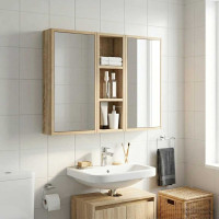 Produktbild för Badrumsväggskåp Sonoma-ek 20 x 10 x 60,5 cm Konstruerat trä