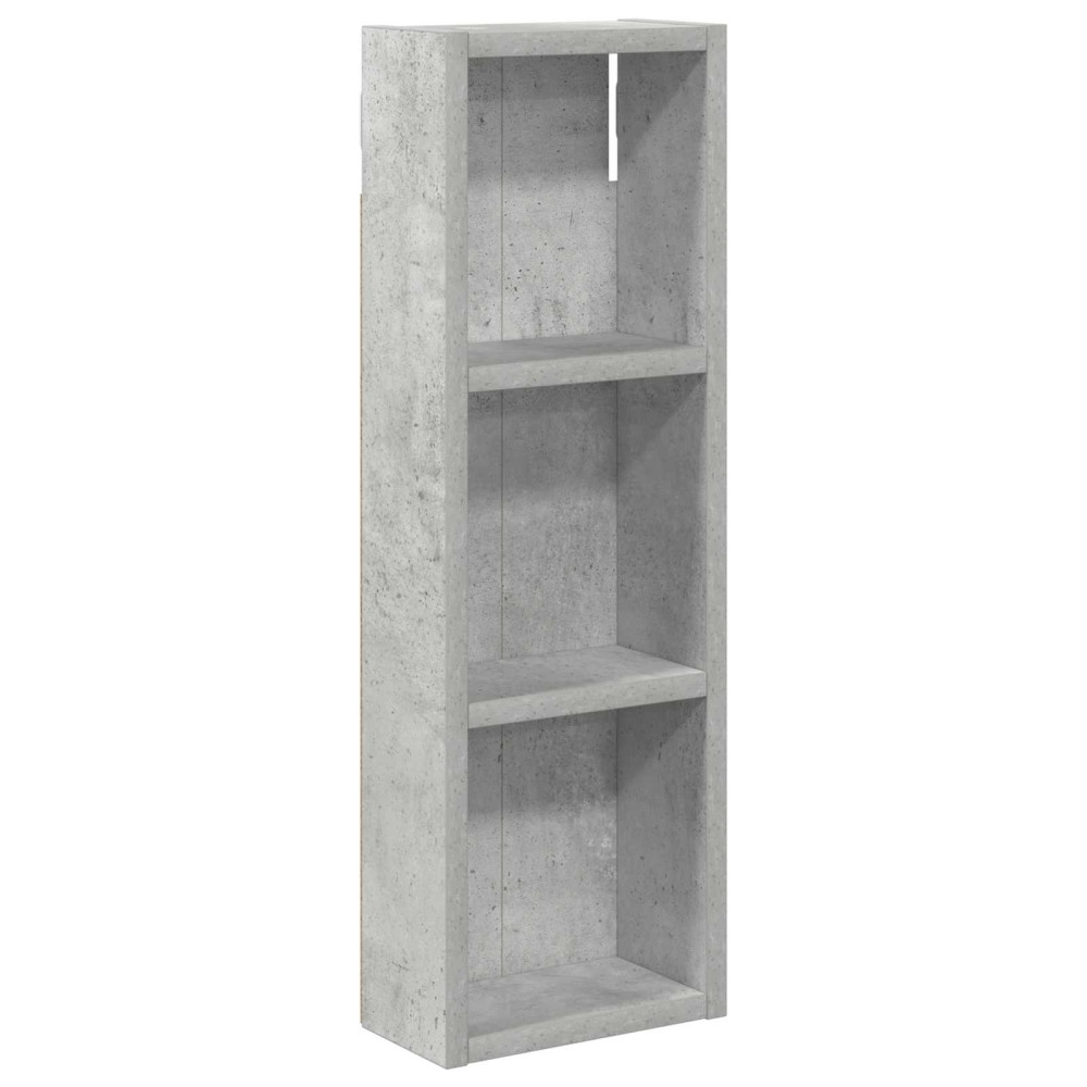 Produktbild för Badrumsväggskåp BetongGrå 20 x 10 x 60,5 cm Konstruerat trä