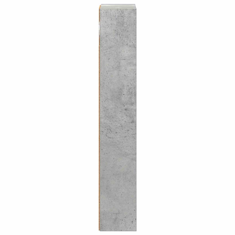 Produktbild för Badrumsväggskåp BetongGrå 20 x 10 x 60,5 cm Konstruerat trä