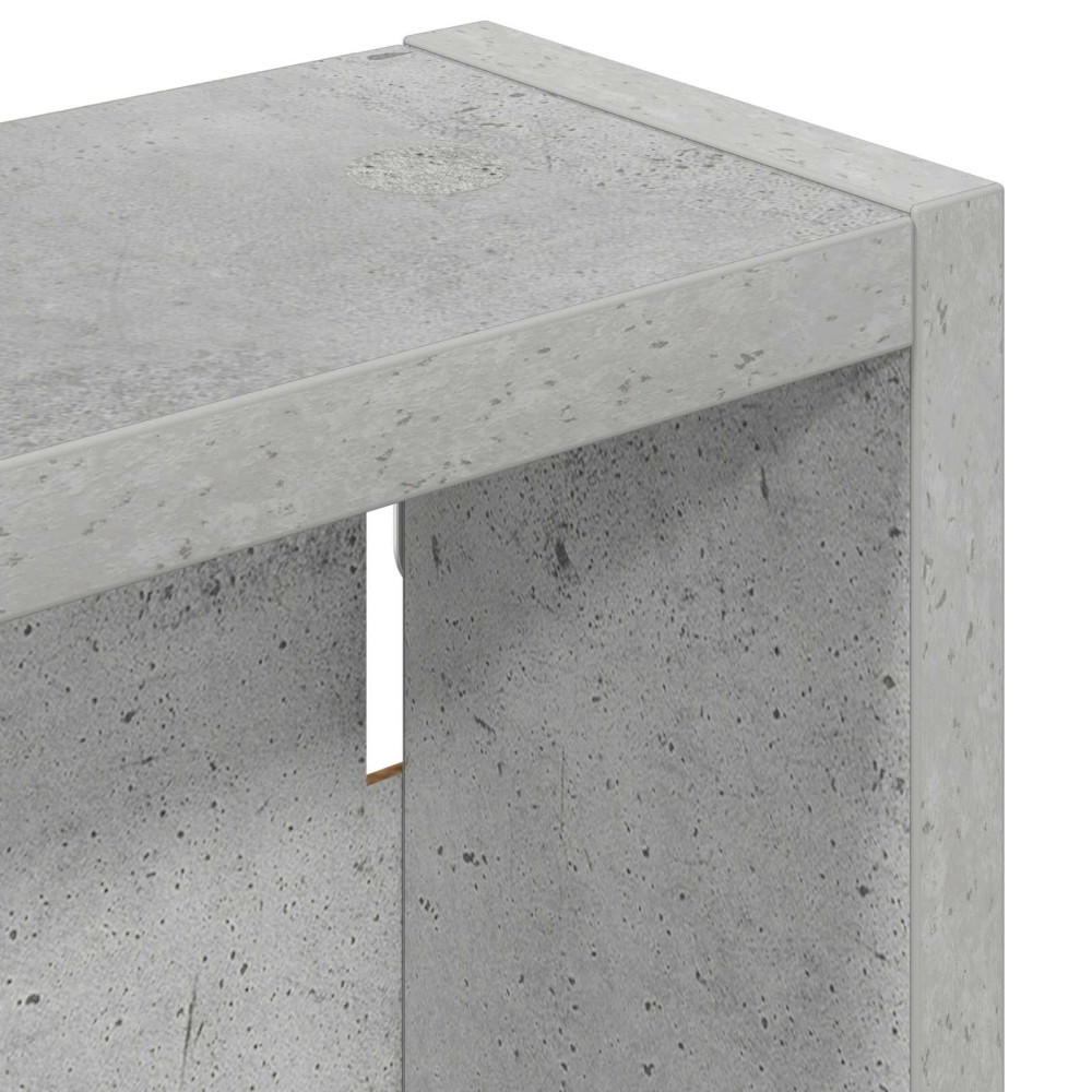 Produktbild för Badrumsväggskåp BetongGrå 20 x 10 x 60,5 cm Konstruerat trä