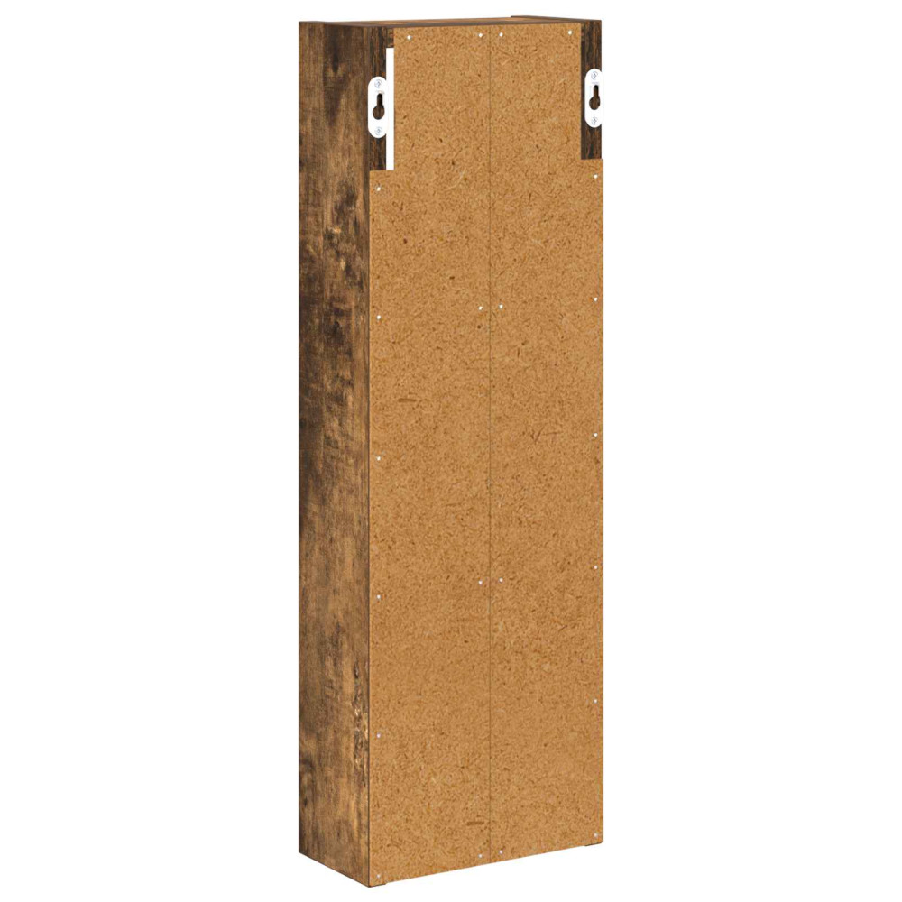 Produktbild för Badrumsväggskåp Rökt Ek 20 x 10 x 60,5 cm Konstruerat trä