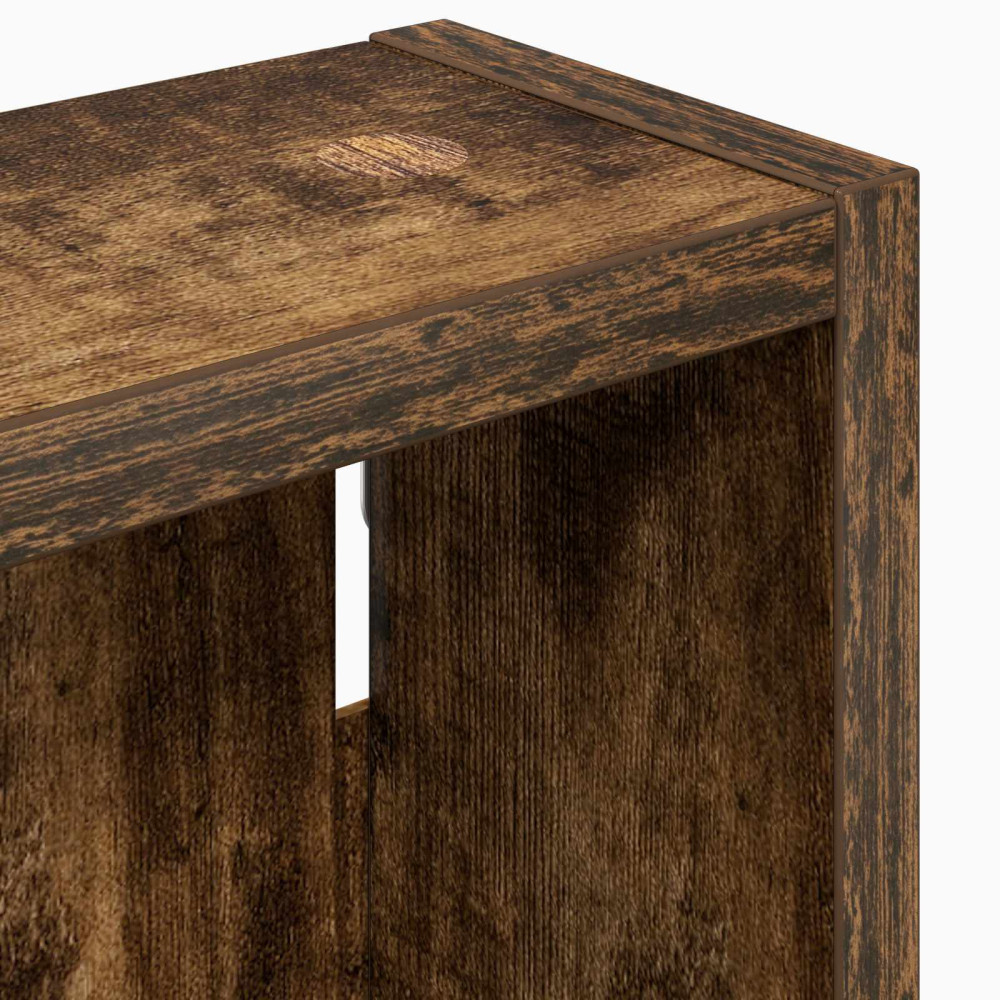 Produktbild för Badrumsväggskåp Rökt Ek 20 x 10 x 60,5 cm Konstruerat trä