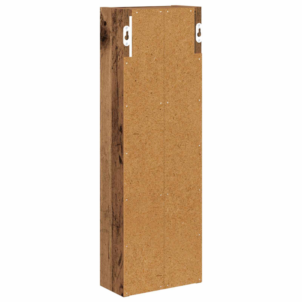 Produktbild för Badrumsväggskåp Gammalt trä 20 x 10 x 60,5 cm Konstruerat trä