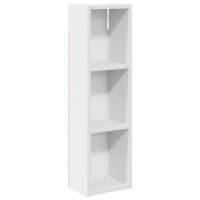 Produktbild för Badrumsväggskåp med hylla Vit 20 x 14 x 70 cm Konstruerat trä