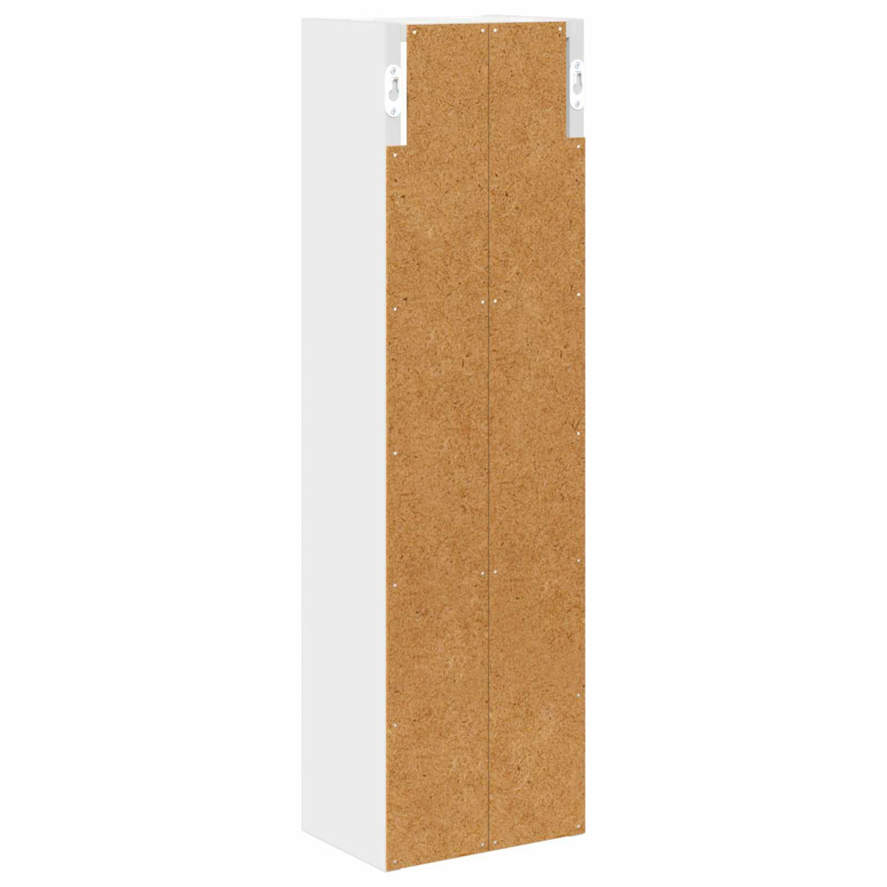 Produktbild för Badrumsväggskåp med hylla Vit 20 x 14 x 70 cm Konstruerat trä