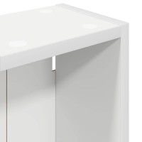 Produktbild för Badrumsväggskåp med hylla Vit 20 x 14 x 70 cm Konstruerat trä