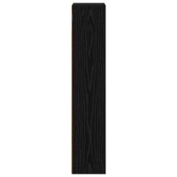 Produktbild för Badrumsväggskåp Svart Ek 20 x 14 x 70 cm Konstruerat trä