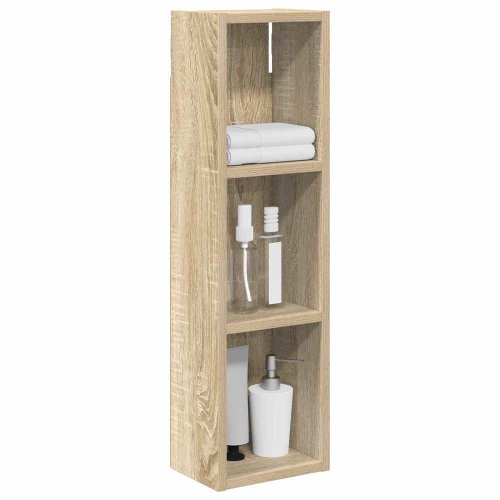 Produktbild för Badrumsväggskåp Sonoma-ek 20 x 14 x 70 cm Konstruerat trä