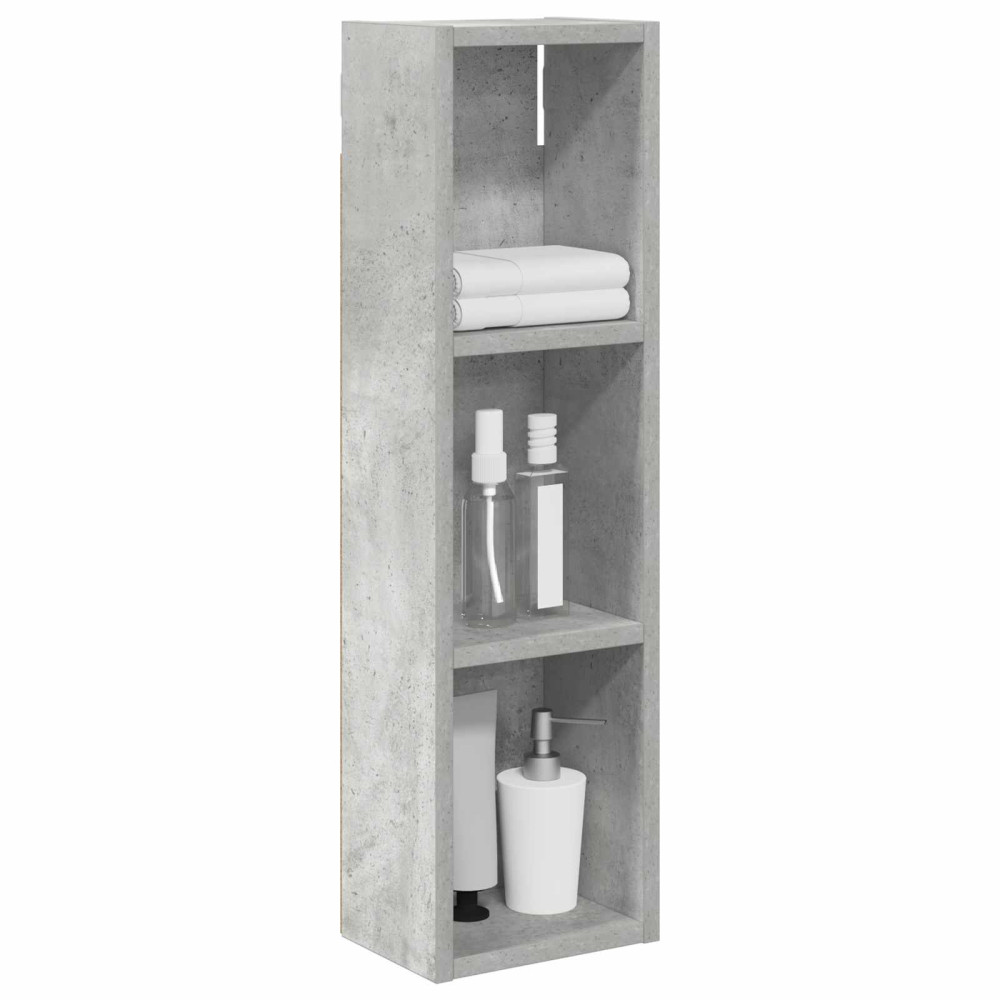 Produktbild för Badrumsväggskåp BetongGrå 20 x 14 x 70 cm Konstruerat trä