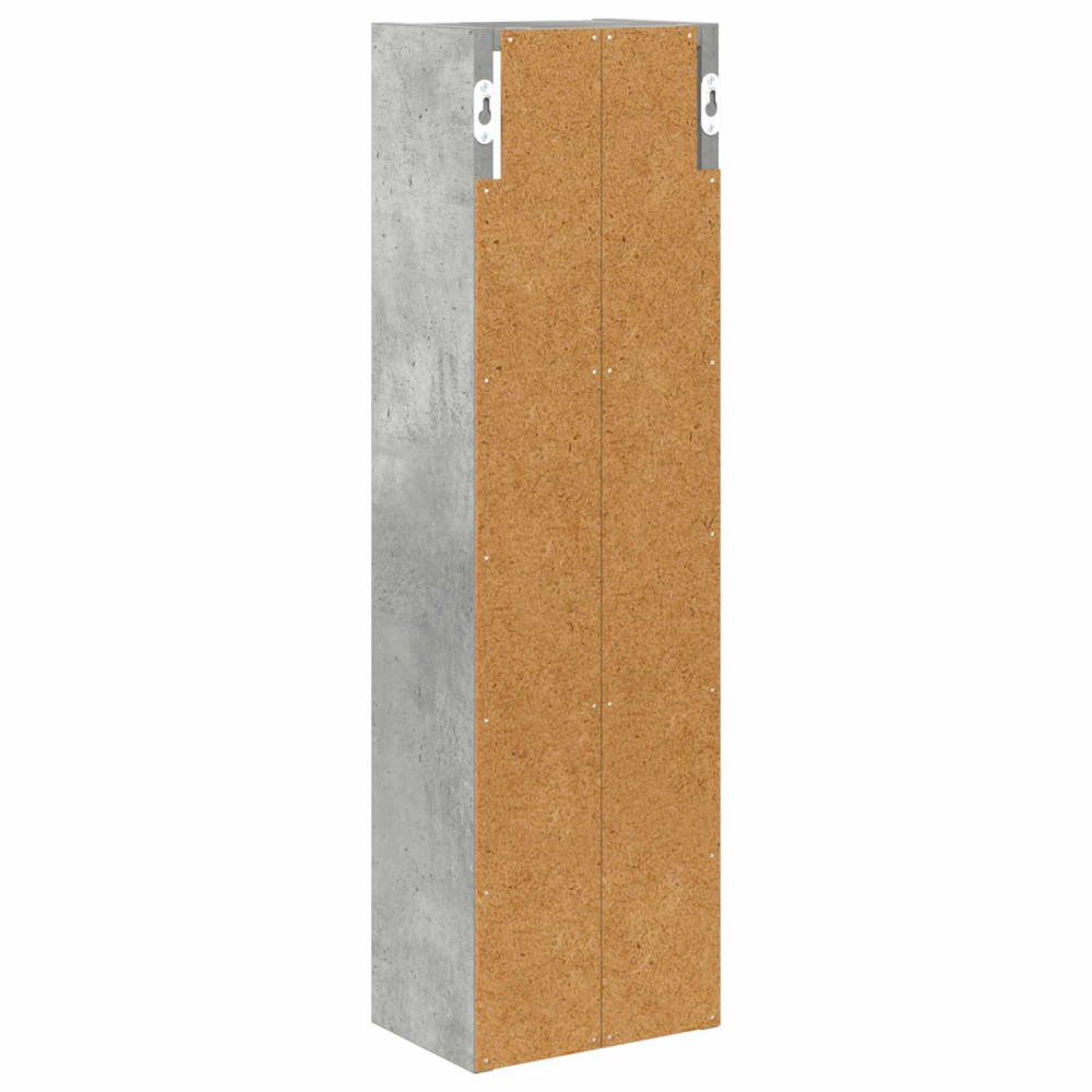 Produktbild för Badrumsväggskåp BetongGrå 20 x 14 x 70 cm Konstruerat trä
