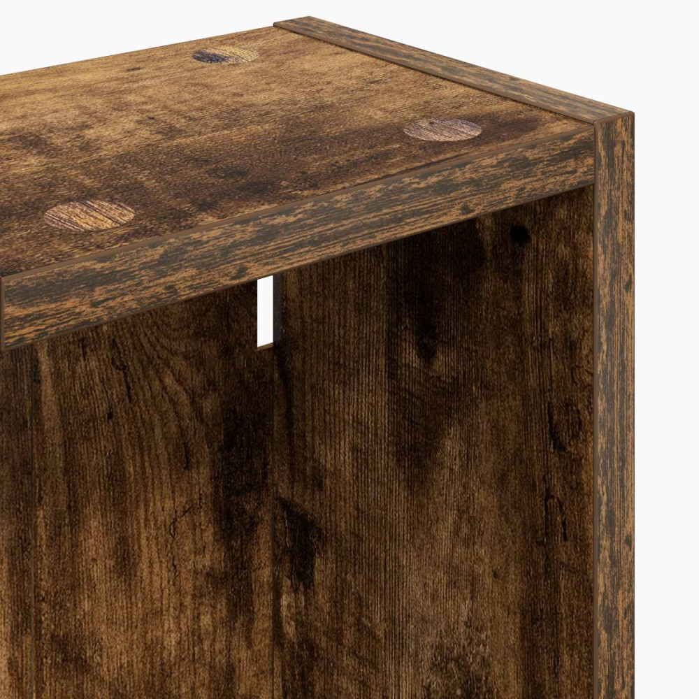 Produktbild för Badrumsväggskåp Rökt Ek 20 x 14 x 70 cm Konstruerat trä