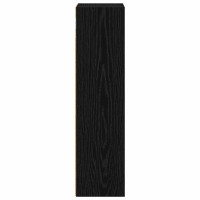 Produktbild för Badrumsväggskåp Svart Ek 20 x 16 x 62,5 cm Konstruerat trä