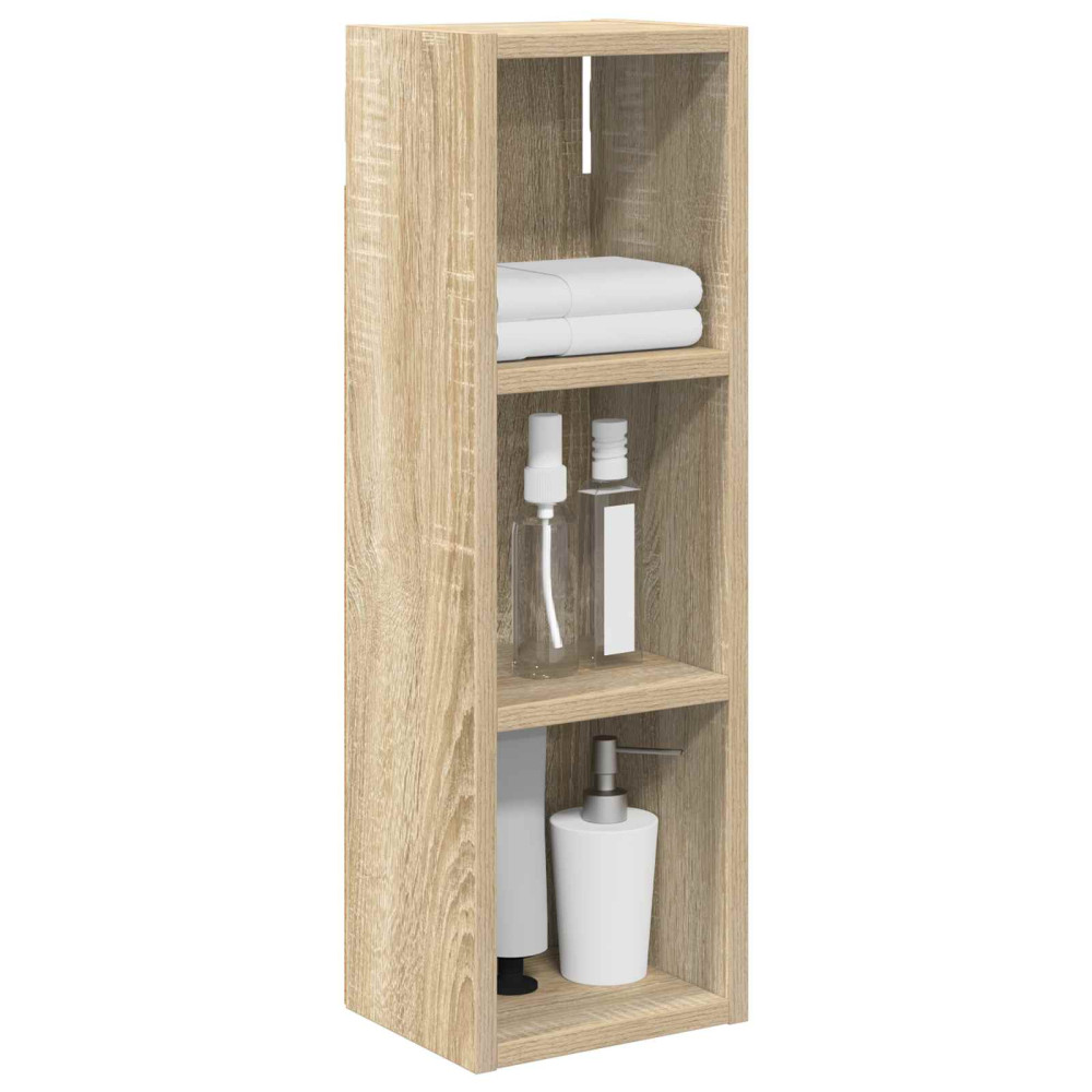 Produktbild för Badrumsväggskåp Sonoma-ek 20 x 16 x 62,5 cm Konstruerat trä
