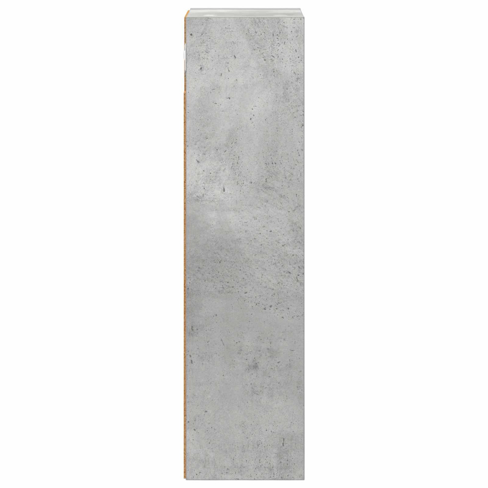 Produktbild för Badrumsväggskåp BetongGrå 20 x 16 x 62,5 cm Konstruerat trä