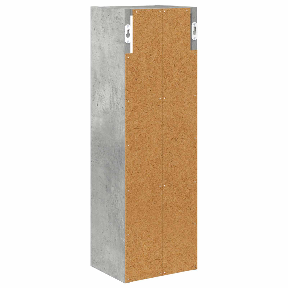 Produktbild för Badrumsväggskåp BetongGrå 20 x 16 x 62,5 cm Konstruerat trä