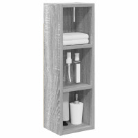 Produktbild för Badrumsväggskåp Grå Sonoma 20 x 16 x 62,5 cm Konstruerat trä