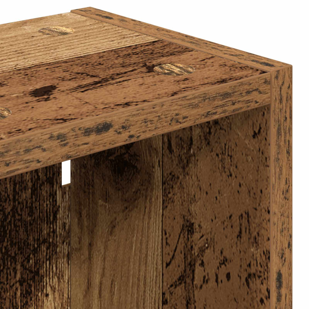 Produktbild för Badrumsväggskåp Gammalt trä 20 x 16 x 62,5 cm Konstruerat trä