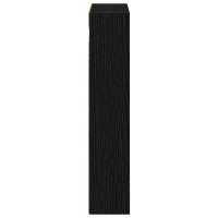 Produktbild för Badrumsväggskåp Svart Ek 30 x 10 x 50 cm Konstruerat trä