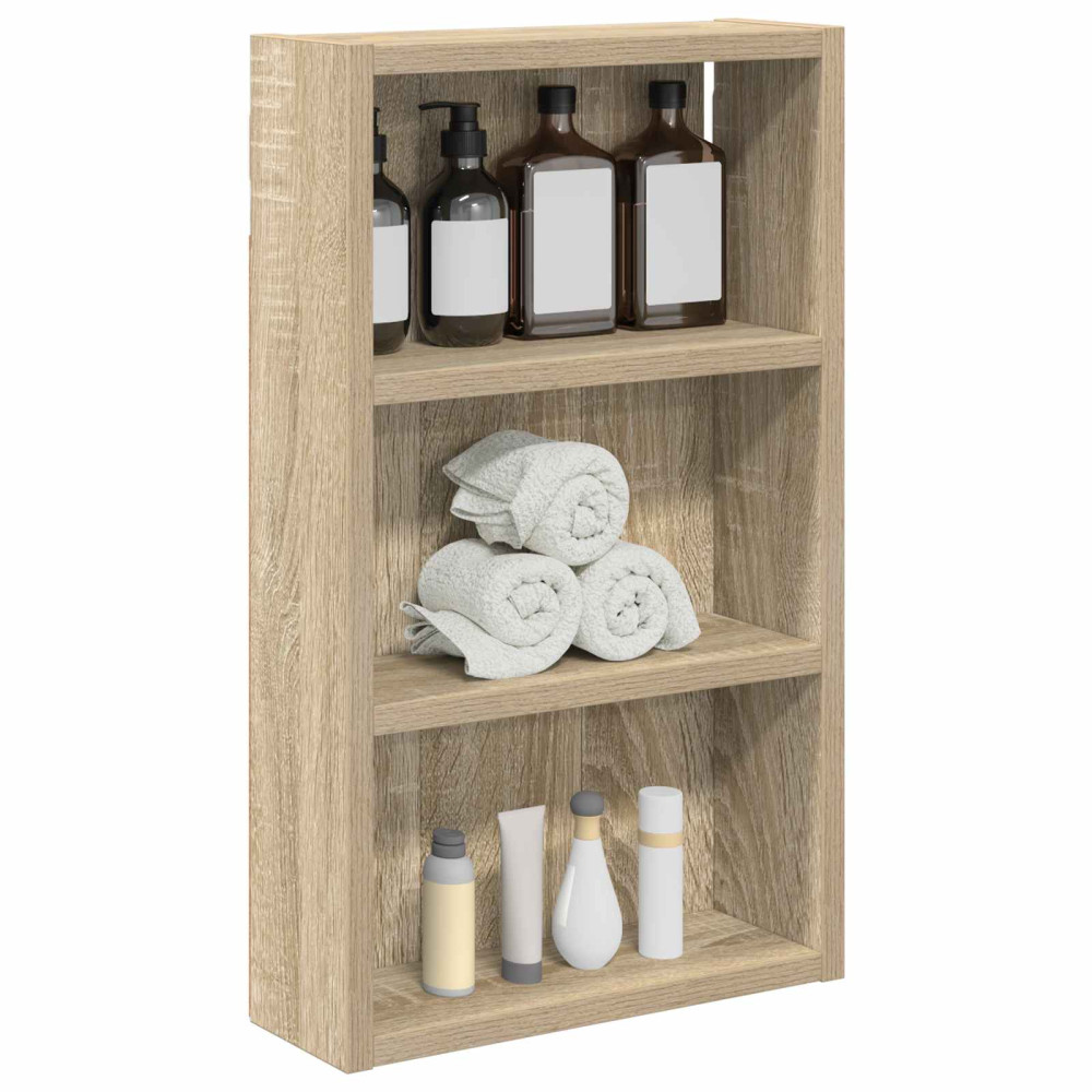Produktbild för Badrumsväggskåp Sonoma-ek 30 x 10 x 50 cm Konstruerat trä