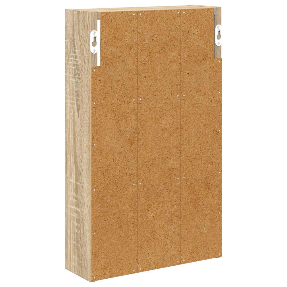 Produktbild för Badrumsväggskåp Sonoma-ek 30 x 10 x 50 cm Konstruerat trä
