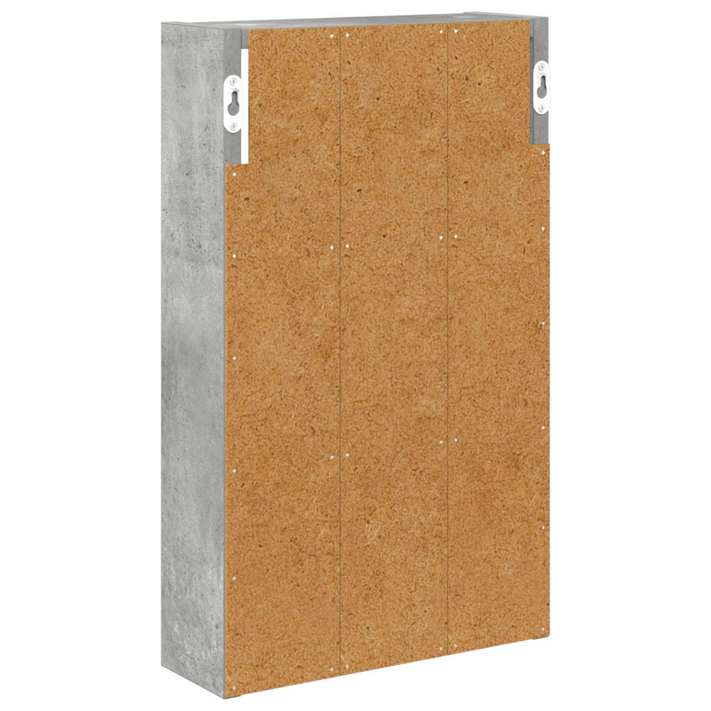 Produktbild för Badrumsväggskåp BetongGrå 30 x 10 x 50 cm Konstruerat trä