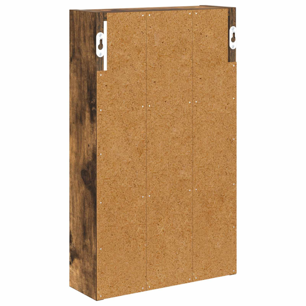 Produktbild för Badrumsväggskåp Rökt Ek 30 x 10 x 50 cm Konstruerat trä