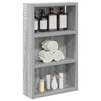 Produktbild för Badrumsväggskåp Grå Sonoma 30 x 10 x 50 cm Konstruerat trä