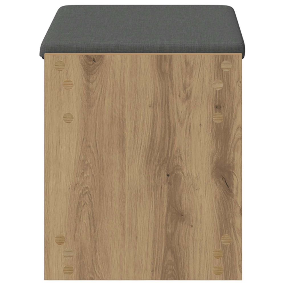Produktbild för Hallbänk Artisan Ek 63 x 38 x 45 cm Konstruerat Trä och Tyg