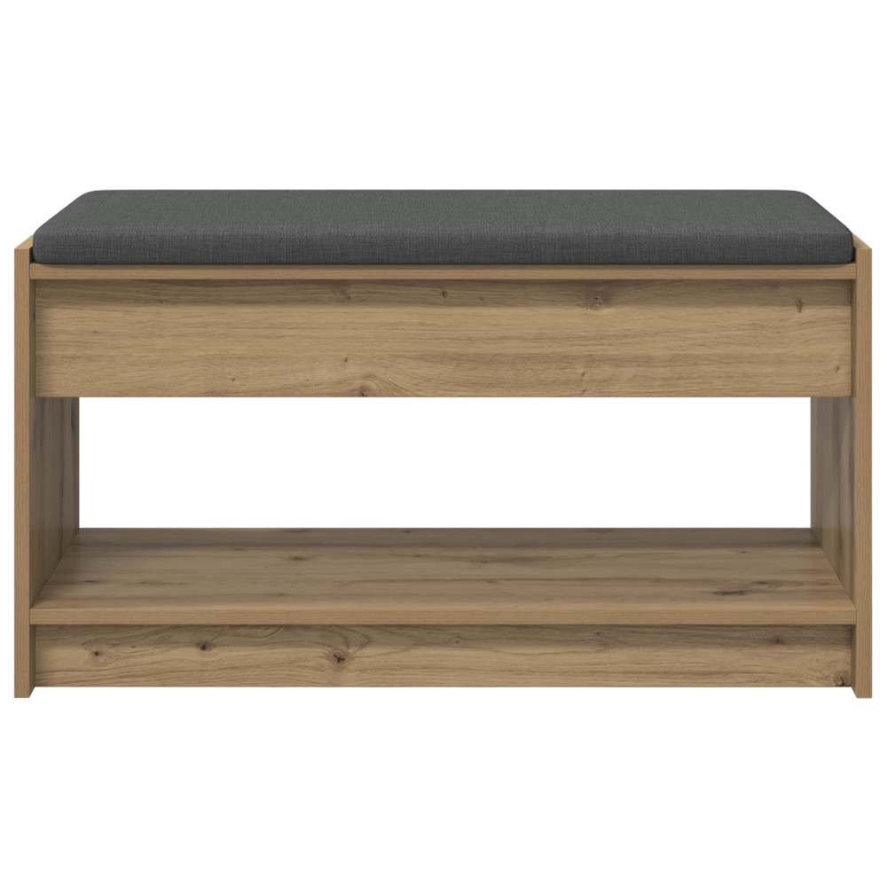 Produktbild för Hallbänk Artisan Ek 83 x 38 x 45 cm Konstruerat Trä och Tyg