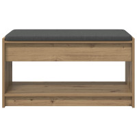 Produktbild för Hallbänk Artisan Ek 83 x 38 x 45 cm Konstruerat Trä och Tyg