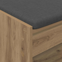 Produktbild för Hallbänk Artisan Ek 83 x 38 x 45 cm Konstruerat Trä och Tyg