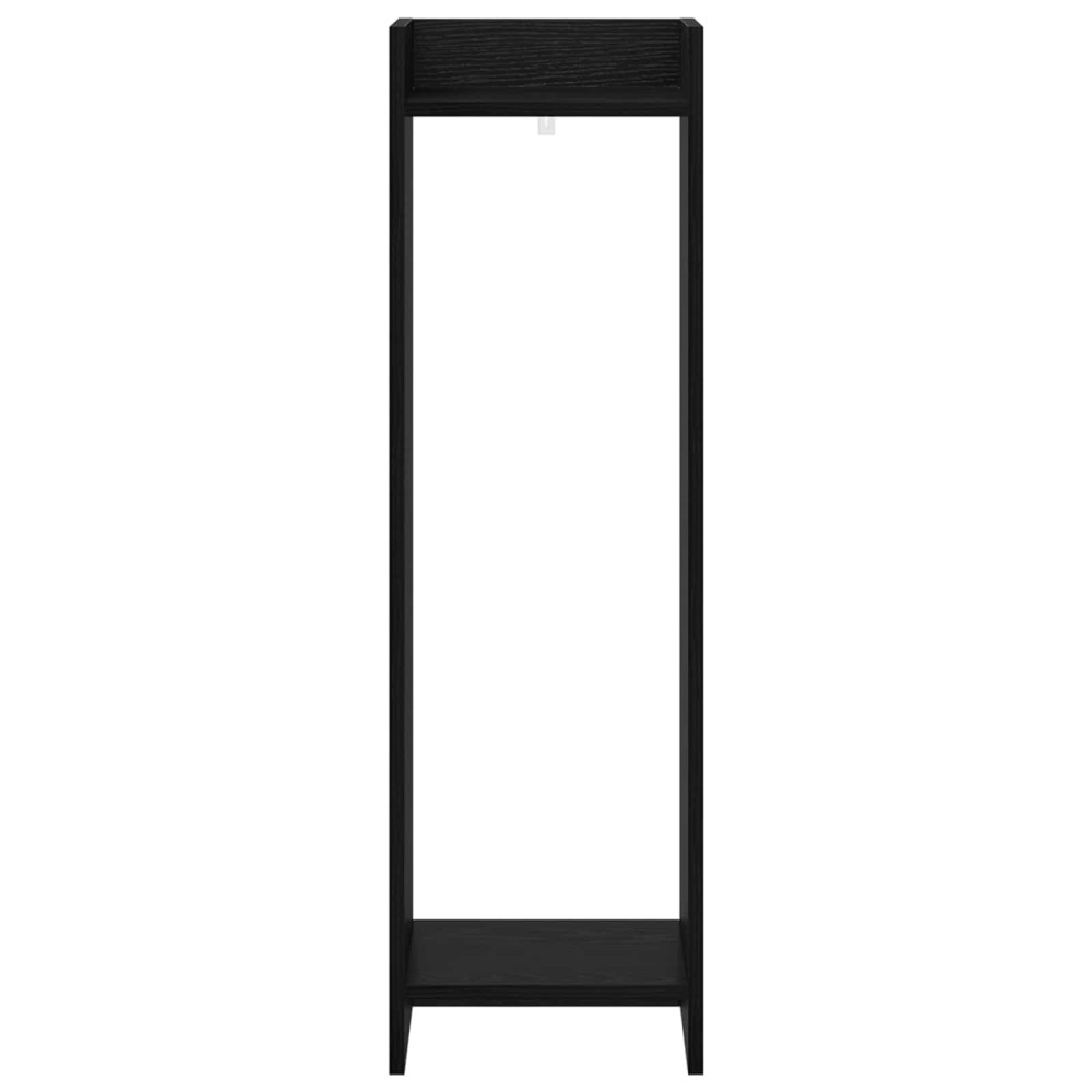 Produktbild för Växtställ Svart Ek 30 x 30 x 100 cm Konstruerat trä