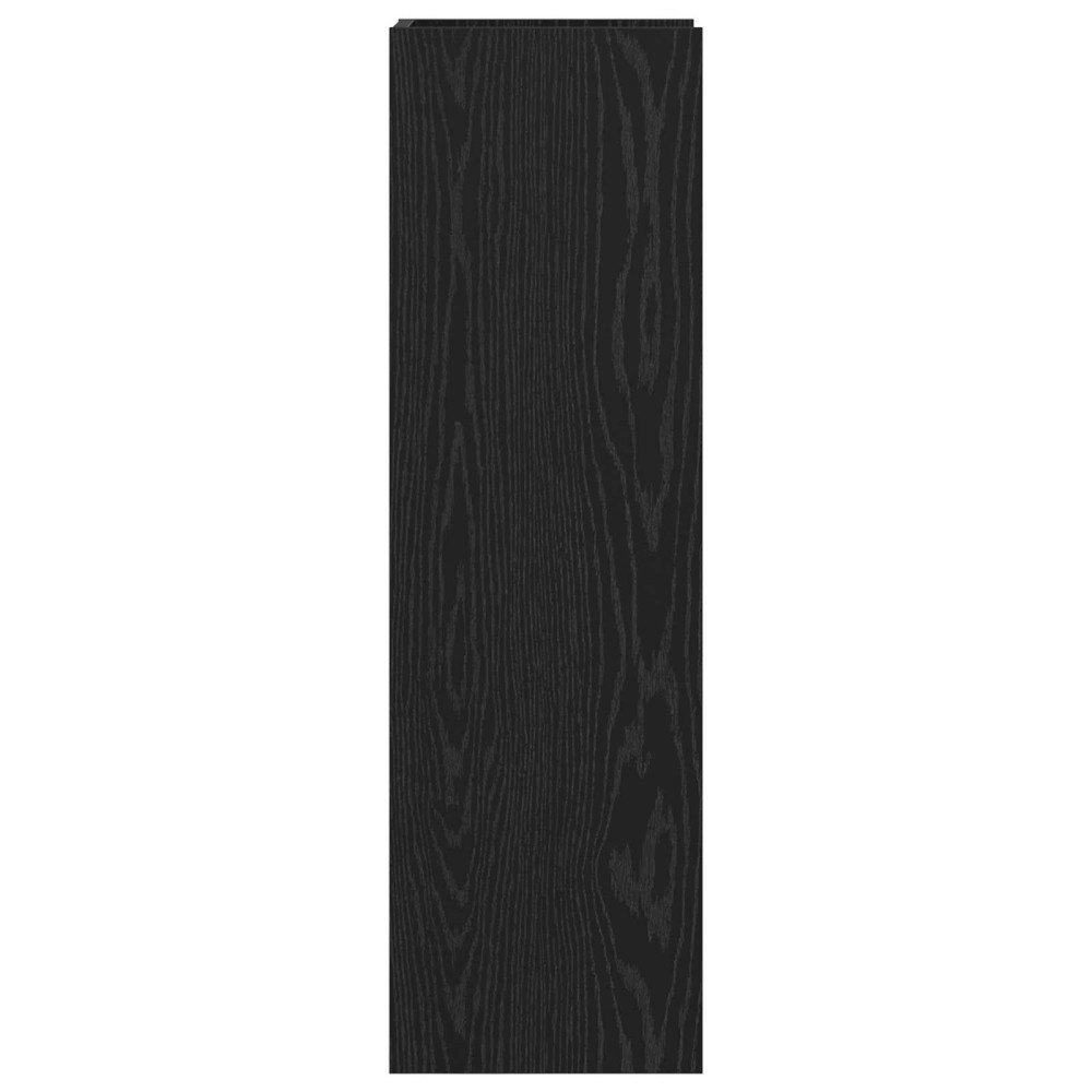 Produktbild för Växtställ Svart Ek 30 x 30 x 100 cm Konstruerat trä