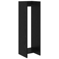Produktbild för Växtställ 2 st Svart Ek 30 x 30 x 100 cm Konstruerat trä