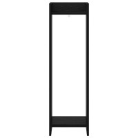 Produktbild för Växtställ 2 st Svart Ek 30 x 30 x 100 cm Konstruerat trä