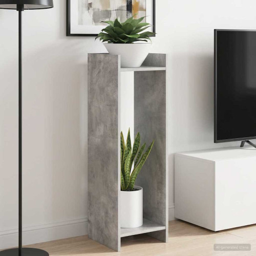 vidaXL Växtställ BetongGrå 30 x 30 x 100 cm Konstruerat trä