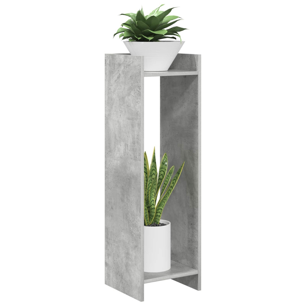 Produktbild för Växtställ BetongGrå 30 x 30 x 100 cm Konstruerat trä